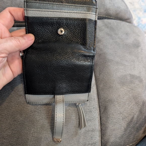 Brighton Barbados Credit Card Wallet Black N Grey 🩶 - Picture 7 of 11